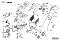 Bosch 3 600 H81 A01 ROTAK 1400 Lawnmower Spare Parts